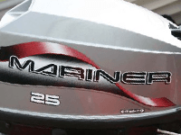 mariner 25 hp outboard decal