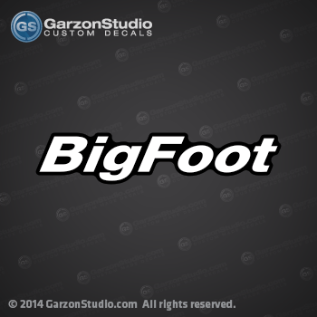 1998 1999 2000 2001 2002 2003 2004 2005 2006 MERCURY Big Foot decal cowling rear sticker Bigfoot