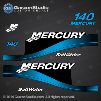 2000 2001 2002 2003 2004 2005 MERCURY 140 hp 140hp SALTWATER decal set BLUE 37-879760A03 DECAL SET (Black 140)

MERCURY 2.5L 140 XL CARB
MERCURY - (140  H.P. (2005 ))
Serial No: 1B042948    Model No: 1140422DF
Catalog No: 803170 00  - 135/140/150/200/XR6/MAGNUM III/140Jet (2.5L)(Carb) 
827328T 7 TOP COWL ASSEMBLY, Black 	 (BLACK)
37-879760A03	DECAL SET (BLACK 140 XL/CXL).

140 hp Models:
,140412AF L CARB,140412CF L CARB,140412DF L CARB,140412YD L,140412YF L CARB,140412ZF L,140422AF XL CARB,140422CF XL CARB,140422DF XL CARB,140425AF CXL CARB,140425CF CXL CARB,140425DF CXL CARB,140425YF CXL CARB,140425ZF CXL CARB,140R12CF L,140R22CF XL

827328T 7 TOP COWL ASSEMBLY, Black (BLACK)


