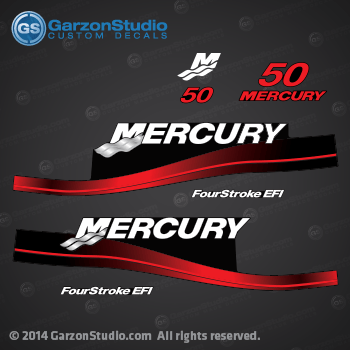 2002 2003 2004 2005 MERCURY 50 hp decal set red 50hp decals cowling graphics
37-883524A02
DECAL SET ME50EFI 4-S 3 CYL (RED)
2002 - 2004
MODELS:

Model

ELPT 4: 1A414123B, 1A41412AB, 1A41412AF, 1A41412CB, 1A41412CF, 1A41412DB, 1A41412ZB, 1A41412ZE, 1A41412ZF.

ELPT-BF 4: 1A414523B, 1A41452AB, 1A41452AD, 1A41452AN, 1A41452CB, 1A41452CD, 1A41452CN, 1A41452DB, 1A41452DD, 1A41452DN, 1A41452FD, 1A41452FN, 1A41452ZB, 1A41452ZD, 1A41452ZN.
    
ELHPT 4: 1A50411ZD, 1A50411ZE, 1A514113D, 1A51411AB, 1A51411AD, 1A51411AN, 1A51411CD, 1A51411CN, 1A51411DD, 1A51411FD, 1A51411ZB, 1A51411ZD, 1A51411ZE.

ELPT 4: 1A50412ZD, 1A50412ZE, 1A50452ZD, 1A50452ZE, 1A514123B, 1A514123D, 1A51412AB, 1A51412AD, 1A51412AN, 1A51412CB, 1A51412CD.
ELPT: 1A51412CN.
 
Mercury 883524A02 DECAL SET (MERC 50)(TRACKER 50)(2002-2004) 
MERCURY 50 EFI (4 CYL.)(4-STROKE) Mercury
50HP Mercury Serial Numbers: 0P153500 THRU 0P400999

MERCURY 50 EFI (4 CYL.)(4-STROKE) Mercury
50HP Mercury Serial Numbers: 0T409000 THRU 1B344306 
Starboard side decal,
Port Side decal,
50 hp front decal,
50 hp rear decal,
37-859269-7, Four Stroke decal,

