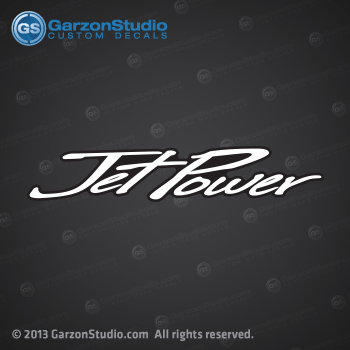 2012 2013 Mercury Jet Power jet-power decal 25 hp 40 hp 150hp 40hp rear decal jet drive