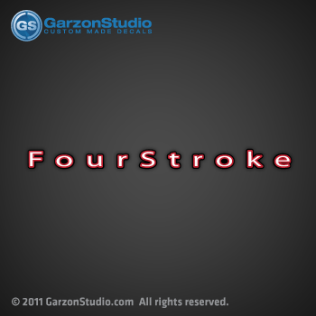 Mercury fourstroke decal decals 2006 2007 2008 2009 2010 2011 2012 2013