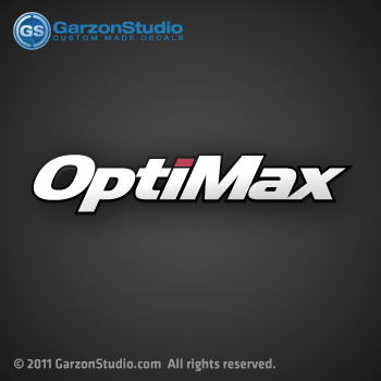 Mercury optimax decal, mercury optimax sticker