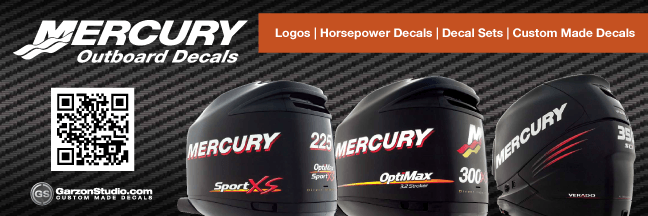 mercury outboard decals custom amde decals