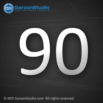 Nissan 90 hp decal