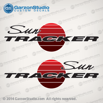 Sun Tracker BOAT DECAL set boats decals  1997 1998  pontoon boats party cruiser barge 21 30 32