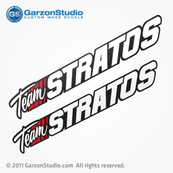 Team stratos BOAT DECALS