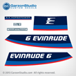 Evinrude fisherman 6 hp 1967-1968 6702 6703 278995 DECALS 278888 DECALS 6802A 6802C 6802R 6803A 6803C 6803R