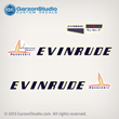 Evinrude 1955 whispering power aquasonic big-twin 25 hp decal set sticker kit decals stickers motor outboard 25920-25921 25ES