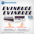 Evinrude 1955 aquasonic fleetwin 7.5 hp decal set