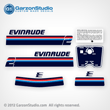 2802R Evinrude Outboard decals 2 hp horsepower 1978 0281163 decal set