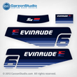 1979 Evinrude 6 hp decal set