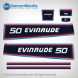 1981 Evinrude 50 horse power decal set hp 0281670 50 hp