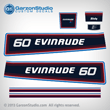 1981 Evinrude 60 horse power decal set hp 0281634 60hp
