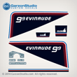 1981 EVINRUDE 9.9 10 HP SAIL DECAL SET nine nine 9.9hp 10HP H.P. HORSEPOWER
81 DECALS STICKER GRAPHICS KIT
0281661 0281662 
MODEL
E10ELCID E10RCID E10RLCID E10SELCID
EVINRUDE ENGINE COVER ASSEMBLY
0281418 0281420 0281419