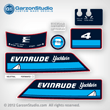 evinrude yachtwin outboard decals 1982 1983 1984 4 hp horsepower 4hp