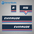 83 evinrude outboard decals 1983 115 hp 115hp decal set horse power 0282044