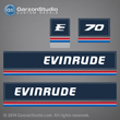 evinrude outboard decals 1983 70 hp 70hp decal set horse power 0282043
E70ELCTE, E70TLCTE