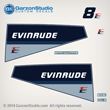 1984 EVINRUDE 8 HP DECAL SET 8HP H.P. HORSEPOWER
84 DECALS STICKER GRAPHICS KIT
0282238 0282239 0282240 0282250
MODEL E8RCRM E8RLCRM E8SRLCRM