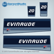 1985 Evinrude 20 hp decal set 85 0282440 DECAL SET 0209943 0209942 
E20CRCOS E20CRLCOS E20ECOS E20ELCOS ENGINE COVER