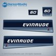 1985 Evinrude 50 hp decal set 85 0282441 DECAL SET 0210218 0210219 0282572, 0282423, 0282424 VRO  E60ELCOD E60TLCOD ENGINE COVER