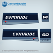 evinrude outboard decals 1985 90 hp 90hp horse power 0282444 VRO, E90MLCOS, E90TLCOS, E90TXCOS