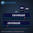 evinrude outboard decals 1983 35 hp thirty five horse power