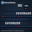 evinrude outboard decals 1987 1988 90 hp 90hp h.p. horse power horsepower v4 0283349
1987 EVINRUDE E90MLCUR, E90TLCUR OUTBOARD MOTOR
1988 EVINRUDE E88MSLCCC, E90TLCCA, VE88MSLCCC OUTBOARD MOTOR
