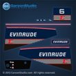 1989 1990 Evinrude 6 hp decal set Decal set replica 6 hp 6hp 0283730 0283732 0283731 0283733 0283813 DECAL SET 0211145 0211421 FRONT PLATE DECAL E6RCEC E6RLCEC E6SLCEC E6RESR E6RLESR E6SLESR