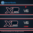 evinrude outboard decals 1989 1990 1991 xp200 200xp xp 200 hp 200hp horse power V6 vro 0283797