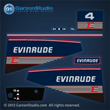 evinrude outboard decals 1989 1990 1991 4 hp 4hp horse power 0283728 0336469 0211145 FRONT PLATE DECAL E4RDHCEC E4RDHLCEC E4RDHESR E4RDHLESR E4RDHEIA E4RDHLEIA