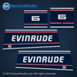 1992 1993 1994 1995 1996 EVINRUDE 6 hp decal set 6hp