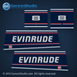 1992 1993 1994 1995 1996 EVINRUDE 8 hp decal set 8hp