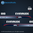 1995, 1996 Evinrude 88 hp decal kit 0284843 decals