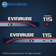 1995, 1996 1997 Evinrude 115 hp decal kit 0284841 decals 115hp