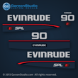 1997 1998 Evinrude 90 hp decal kit 0284843 decals 90hp SPL special