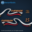 1999 2000 Evinrude Outboard decals 15 hp 15hp horsepower 4 stroke E15EBL4EEB,E15EL4EEB,E15R4EEB,E15RB4EEB,E15RBL4EEB,E15RL4EEB,2000 E15EL4SSE,E15EVL4SSS,E15R4SSE,E15RL4SSE,E15RV4SSS,E15RVL4SSS,
part number 0285260 DECAL SET - Z (Blue engines)