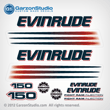 EVINRUDE 150 BOMBARDIER FICHT RAM INJECTION 2002-2005 decals set kit