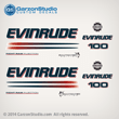 2004 2005 EVINRUDE 100 BOMBARDIER FICHT RAM INJECTION decals set kit