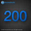 200 Mercury horsepower stickers
