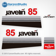 1978 Johnson 85 hp javelin decal set V4 Magflash CD sticker kit replica