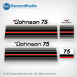 1982 Johnson 75 hp decal set mid 70's