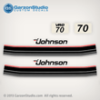 1985 Johnson 70 hp decals 85 0393906 decal set J70ELCOS J70TLCOS