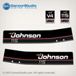 1989 1990 Johnson 90 hp 90hp vro v4 decals outboard decal set
