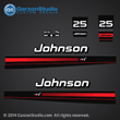 1995 1996 Johnson 25 hp decals 25hp DECAL SET