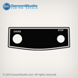Evinrude/Johnson 1974-1983 35 hp rope Control decal Johnson-Evinrude johnson evinrude Choke, Rich-Lean, and Stop Slow speed adjustment decal, front decal, control decal 1986, 1987, 1988, 1989 and 1990