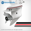 Johnson low unit exhaust housing stripes