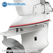 Johnson low unit exhaust housing stripes 