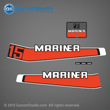 1977 1978 1979 1980 1981 1982 1983  mariner 15 hp 15hp decal set