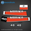 1977-1989 Mariner 40 hp Orange decal set 1978 1980 1982 1985 1986 1987 1988 1990 1992 quicksilver 37 95408M DECALS STICKERS 95445M 95408M 82866M 97673M 810935A92 814516M 95407M 97672M 814517M 814518M 83761M 40 HP 81202M 81202M